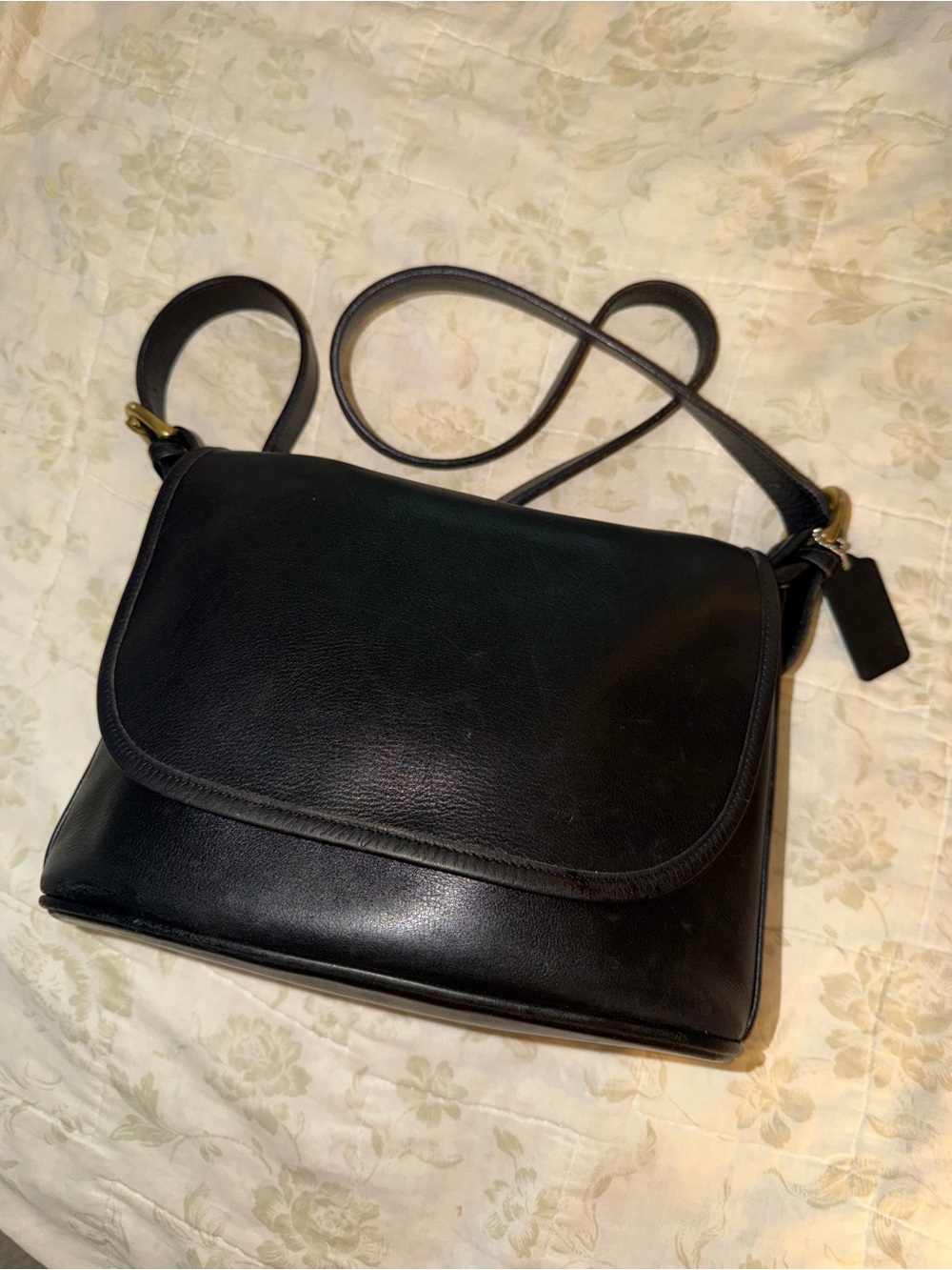 Coach Vintage Soho Fletcher leather Bag. Black EUC 4150